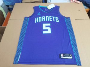 NBA Mark Williams 5 Charlotte Hornets 2023-24 Classic Edition Maillot Violet